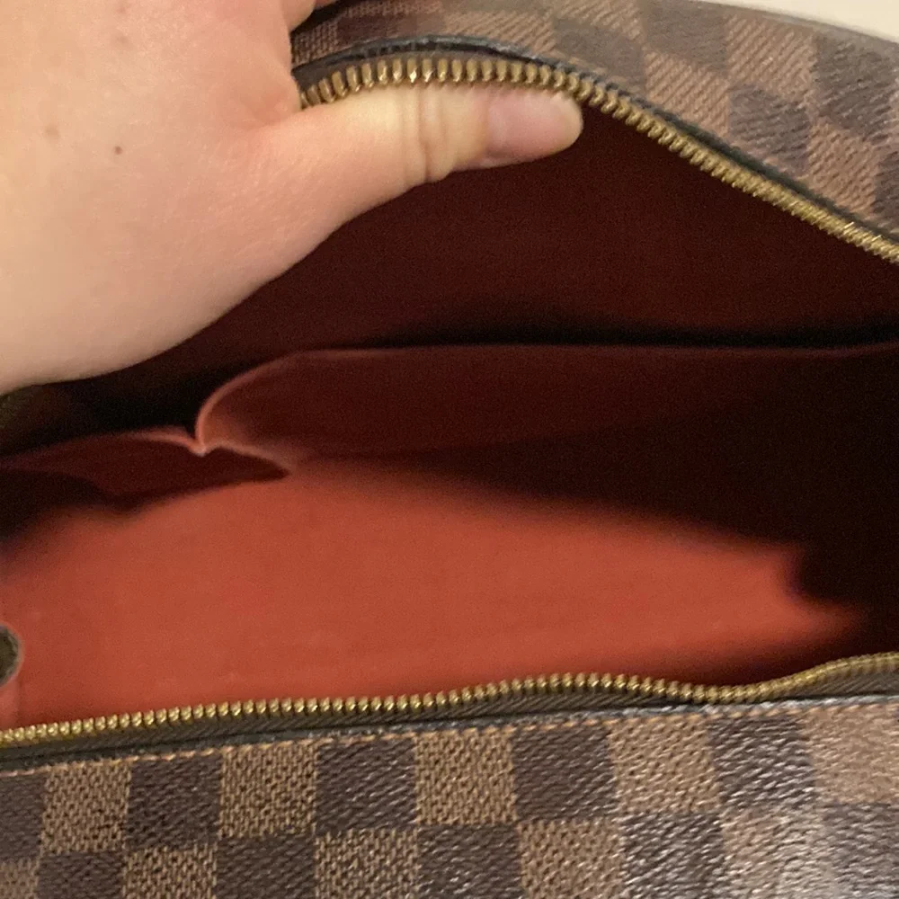 LOUIS VUITTON NOLITA DAMIER EBENE GM HAND BAG WITH DUST BAG